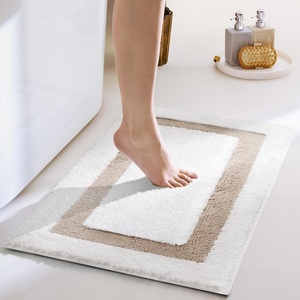 image:imageGRANNY SAYS Gray Bathroom Rugs Bath Mats for Bathroom NonSlip Super Soft and Water Absorbent Microfiber Bath Rugs Machine Wash Dry Bath Rugs for Floor Tub and Shower 16 x 24Dkhaki