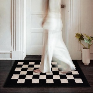 image:imageGRANNY SAYS Indoor Doormat 20 x 32 NonSlip Front Door Mats Outdoor Welcome Mat Washable Low Profile Indoor Door Mats for Entryway Floor Inside Back DoormatsCheckerboard