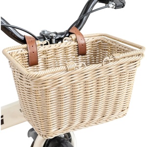 image:imageGRANNY SAYS Kids Bike Basket Front Bicycle Bike Baskets for Kids Small Wicker Bike Basket for Boys and Girls Small Wicker Basket for Bike 1PackOatmeal