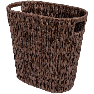image:imageGRANNY SAYS Wicker Trash Can Waterproof Bathroom Trash Can Wicker Waste Basket for Bathroom Decorative Boho Waste Basket for Bedroom Office 15 Liters4 GallonsBrown