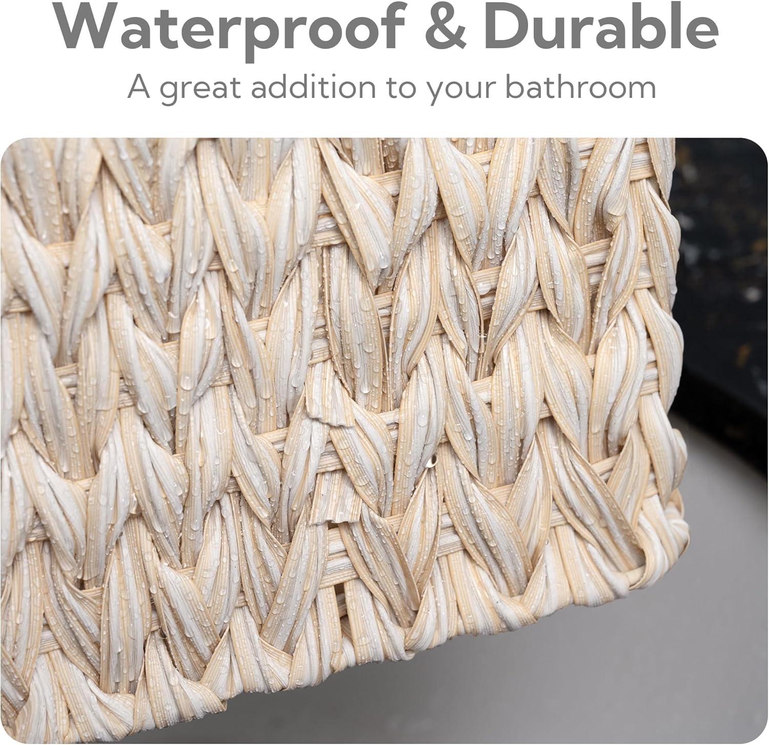 image:imageGRANNY SAYS 3Pack Nesting Wicker Baskets amp 1Pack Oval Wicker Wastebasket With Handles