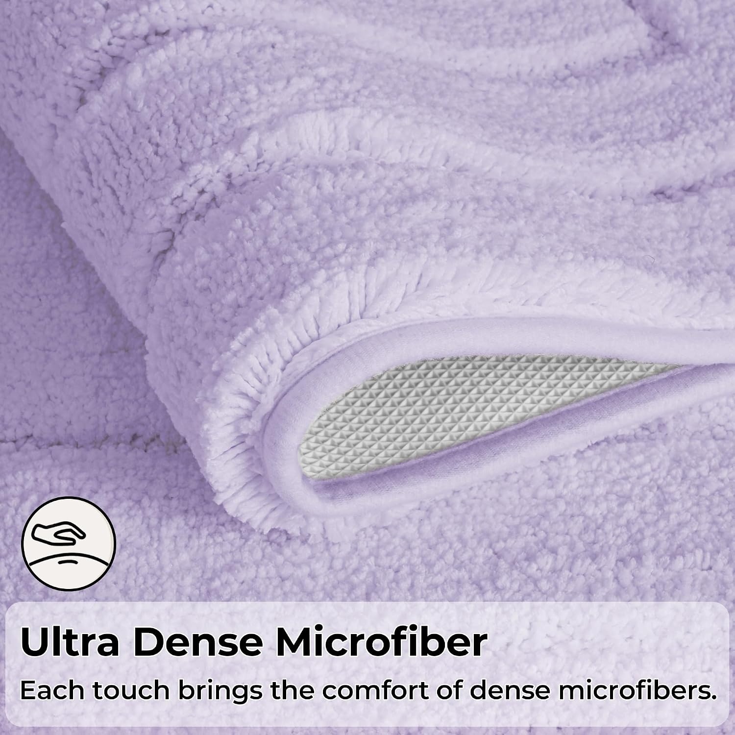 image:imageGRANNY SAYS Bathroom Rugs Sets 2 PieceSoft Bath Mats for Bathroom Bath Rugs Non Slip Washable Absorbent Bath Rug for Tub Shower and Toilet Gray 20 x 32 16 x 24Lilac