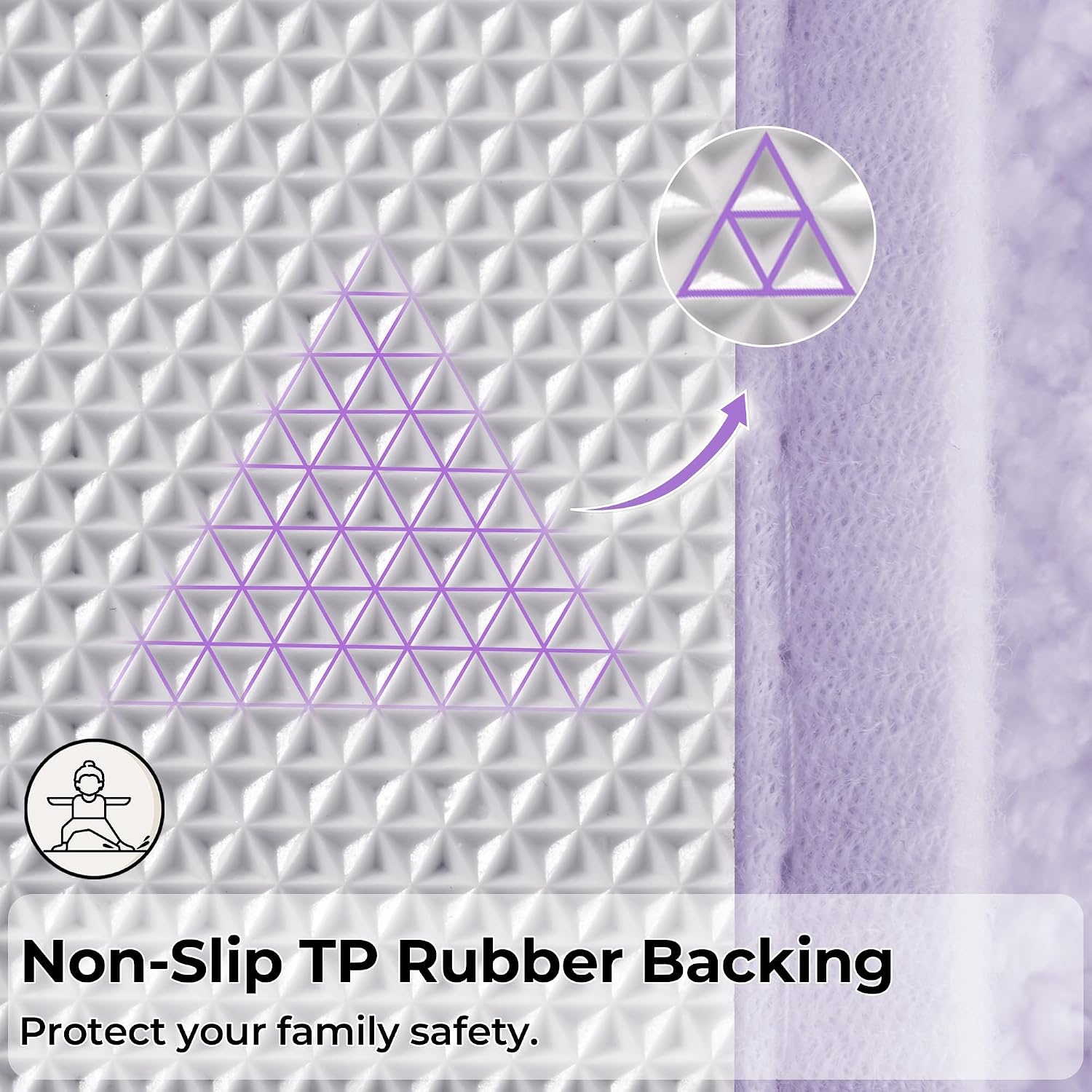 image:imageGRANNY SAYS Bathroom Rugs Sets 2 PieceSoft Bath Mats for Bathroom Bath Rugs Non Slip Washable Absorbent Bath Rug for Tub Shower and Toilet Gray 20 x 32 16 x 24Lilac