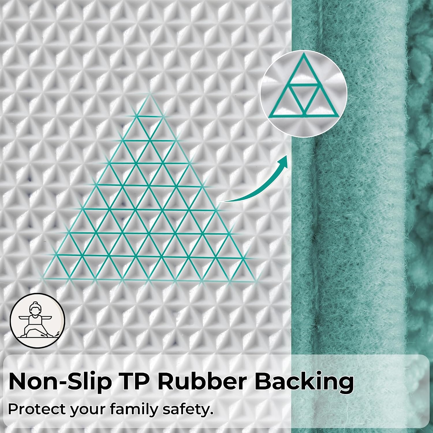image:imageGRANNY SAYS Bathroom Rugs Sets 2 PieceSoft Bath Mats for Bathroom Bath Rugs Non Slip Washable Absorbent Bath Rug for Tub Shower and Toilet Gray 20 x 32 16 x 24Teal
