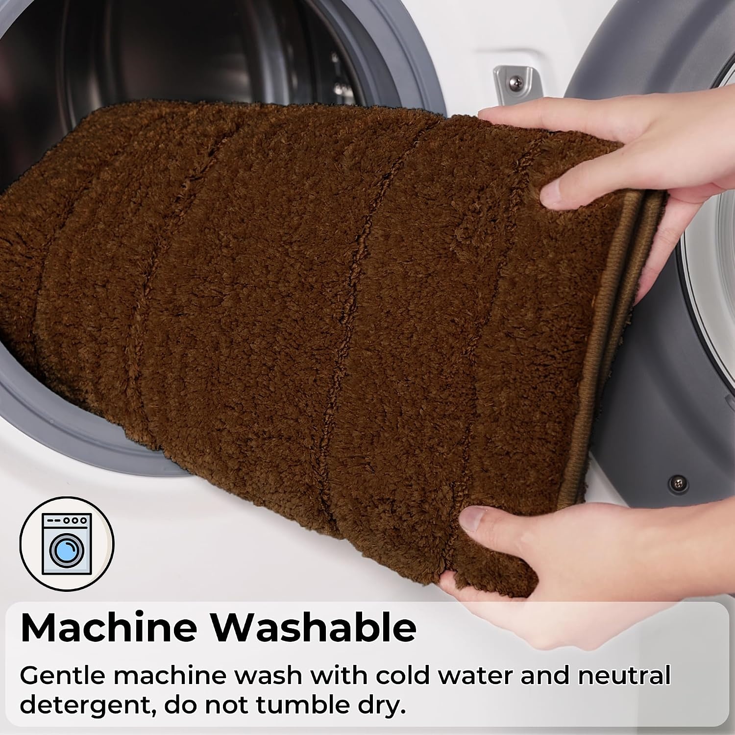 image:imageGRANNY SAYS Bathroom Rugs Sets 2 PieceSoft Bath Mats for Bathroom Bath Rugs Non Slip Washable Absorbent Bath Rug for Tub Shower and Toilet Gray 20 x 32 16 x 24Brown
