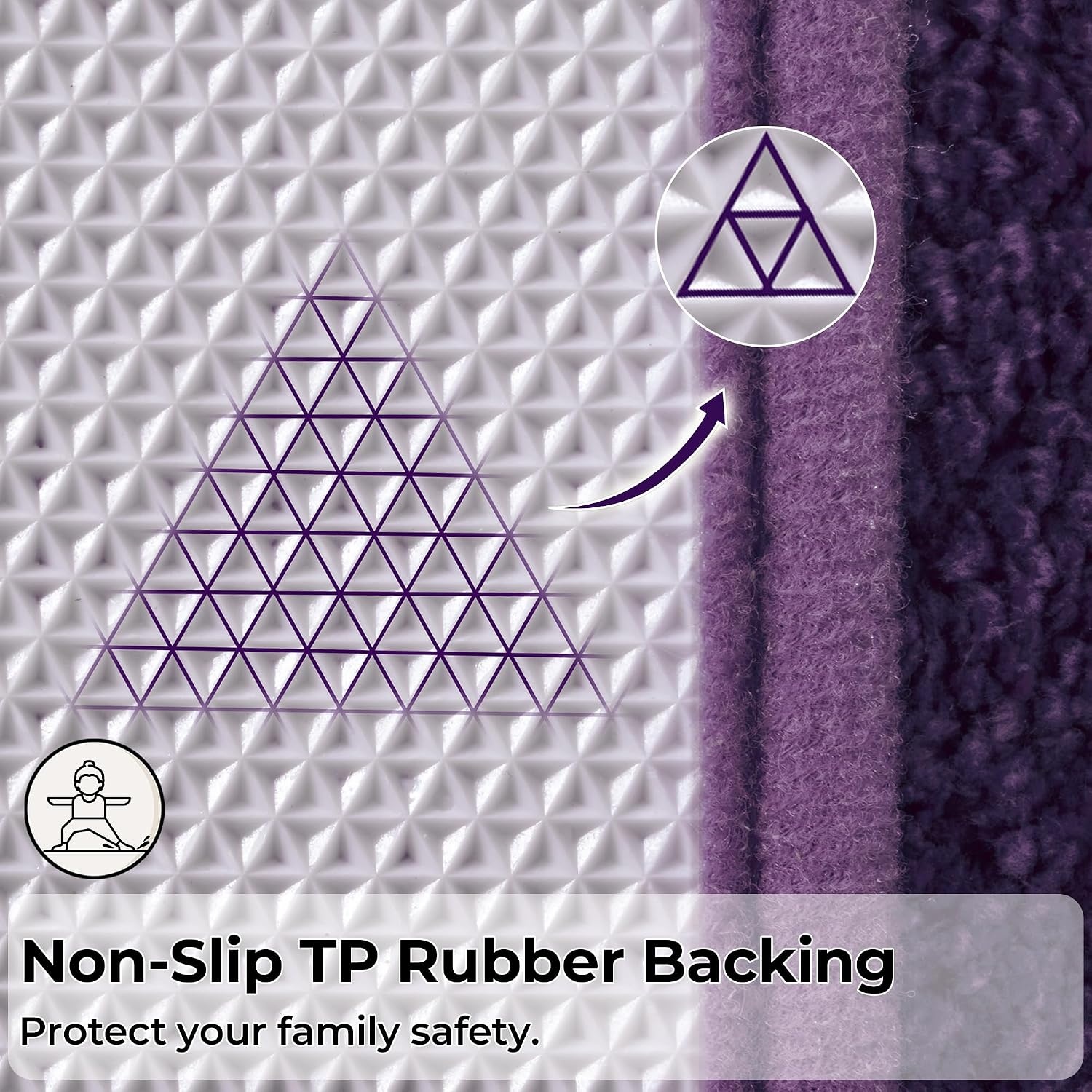 image:imageGRANNY SAYS Bathroom Rugs Sets 2 PieceSoft Bath Mats for Bathroom Bath Rugs Non Slip Washable Absorbent Bath Rug for Tub Shower and Toilet Gray 20 x 32 16 x 24Purple