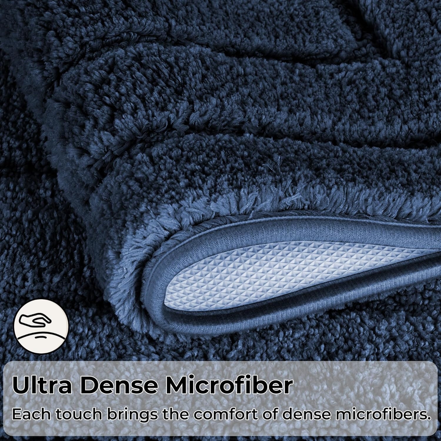 image:imageGRANNY SAYS Bathroom Rugs Sets 2 PieceSoft Bath Mats for Bathroom Bath Rugs Non Slip Washable Absorbent Bath Rug for Tub Shower and Toilet Gray 20 x 32 16 x 24Deep Blue