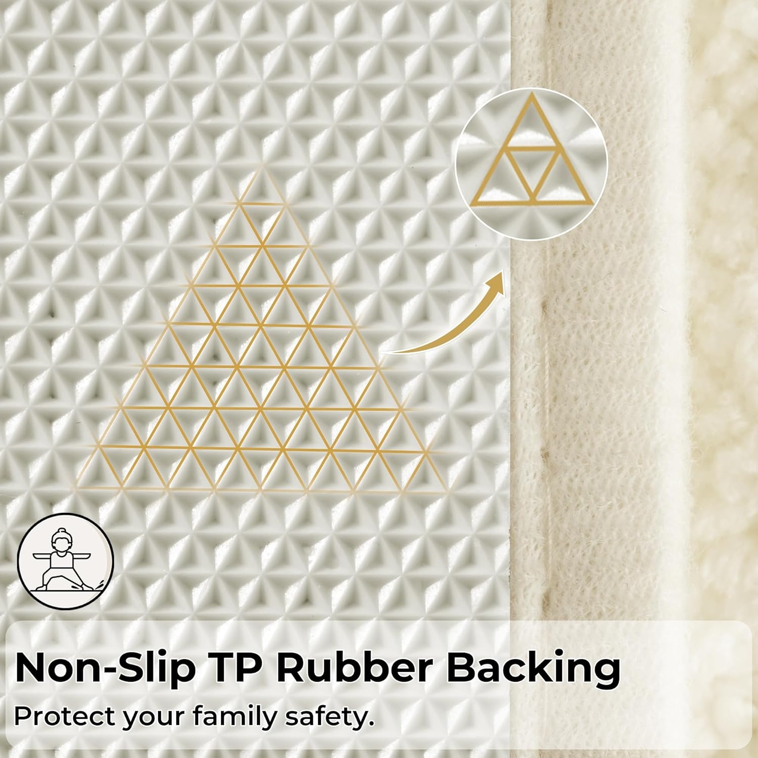 image:imageGRANNY SAYS Bathroom Rugs Sets 2 PieceSoft Bath Mats for Bathroom Bath Rugs Non Slip Washable Absorbent Bath Rug for Tub Shower and Toilet Gray 20 x 32 16 x 24Cream