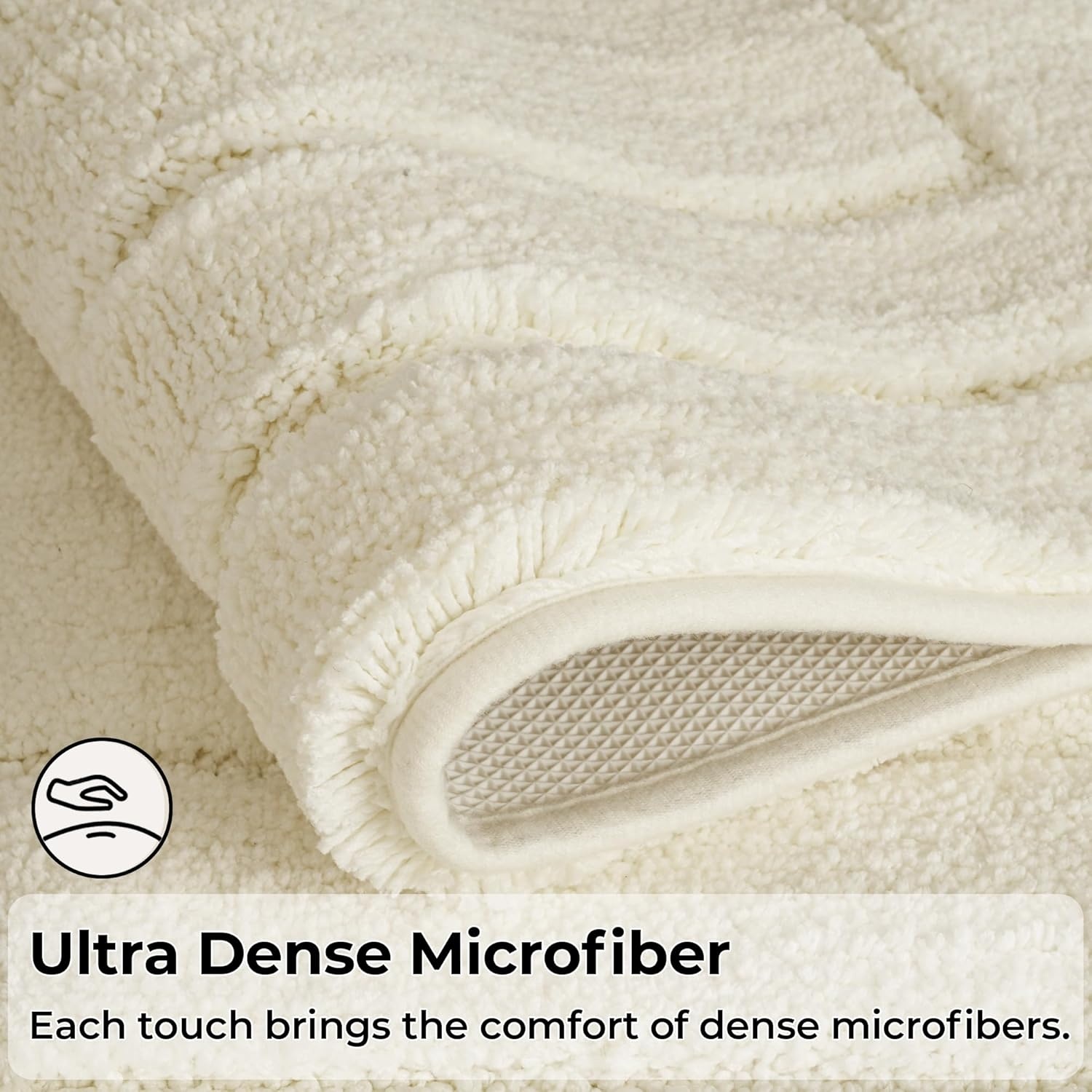 image:imageGRANNY SAYS Bathroom Rugs Sets 2 PieceSoft Bath Mats for Bathroom Bath Rugs Non Slip Washable Absorbent Bath Rug for Tub Shower and Toilet Gray 20 x 32 16 x 24Cream