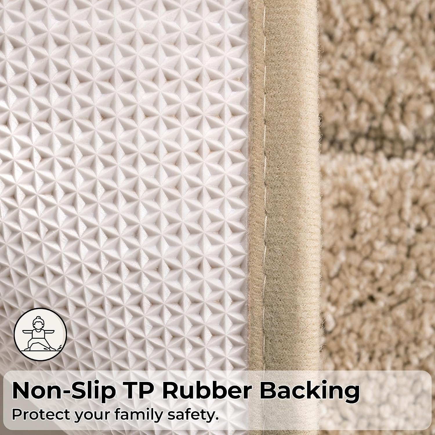 image:imageGRANNY SAYS Bathroom Rugs Sets 2 PieceSoft Bath Mats for Bathroom Bath Rugs Non Slip Washable Absorbent Bath Rug for Tub Shower and Toilet Gray 20 x 32 16 x 24Khaki