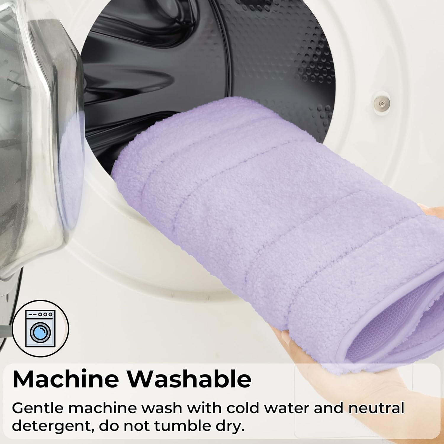 image:imageGRANNY SAYS Bathroom Rugs Sets 2 PieceSoft Bath Mats for Bathroom Bath Rugs Non Slip Washable Absorbent Bath Rug for Tub Shower and Toilet Gray 20 x 32 16 x 24Lilac