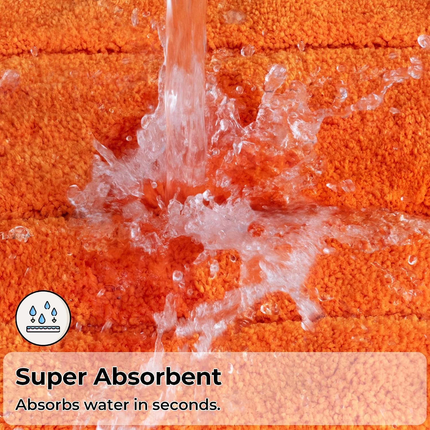 image:imageGRANNY SAYS Bathroom Rugs Sets 2 PieceSoft Bath Mats for Bathroom Bath Rugs Non Slip Washable Absorbent Bath Rug for Tub Shower and Toilet Gray 20 x 32 16 x 24Orange