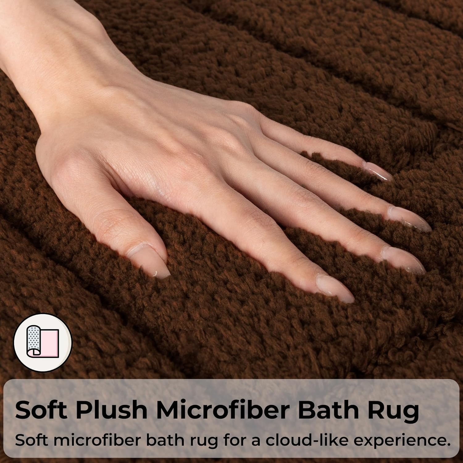image:imageGRANNY SAYS Bathroom Rugs Sets 2 PieceSoft Bath Mats for Bathroom Bath Rugs Non Slip Washable Absorbent Bath Rug for Tub Shower and Toilet Gray 20 x 32 16 x 24Brown