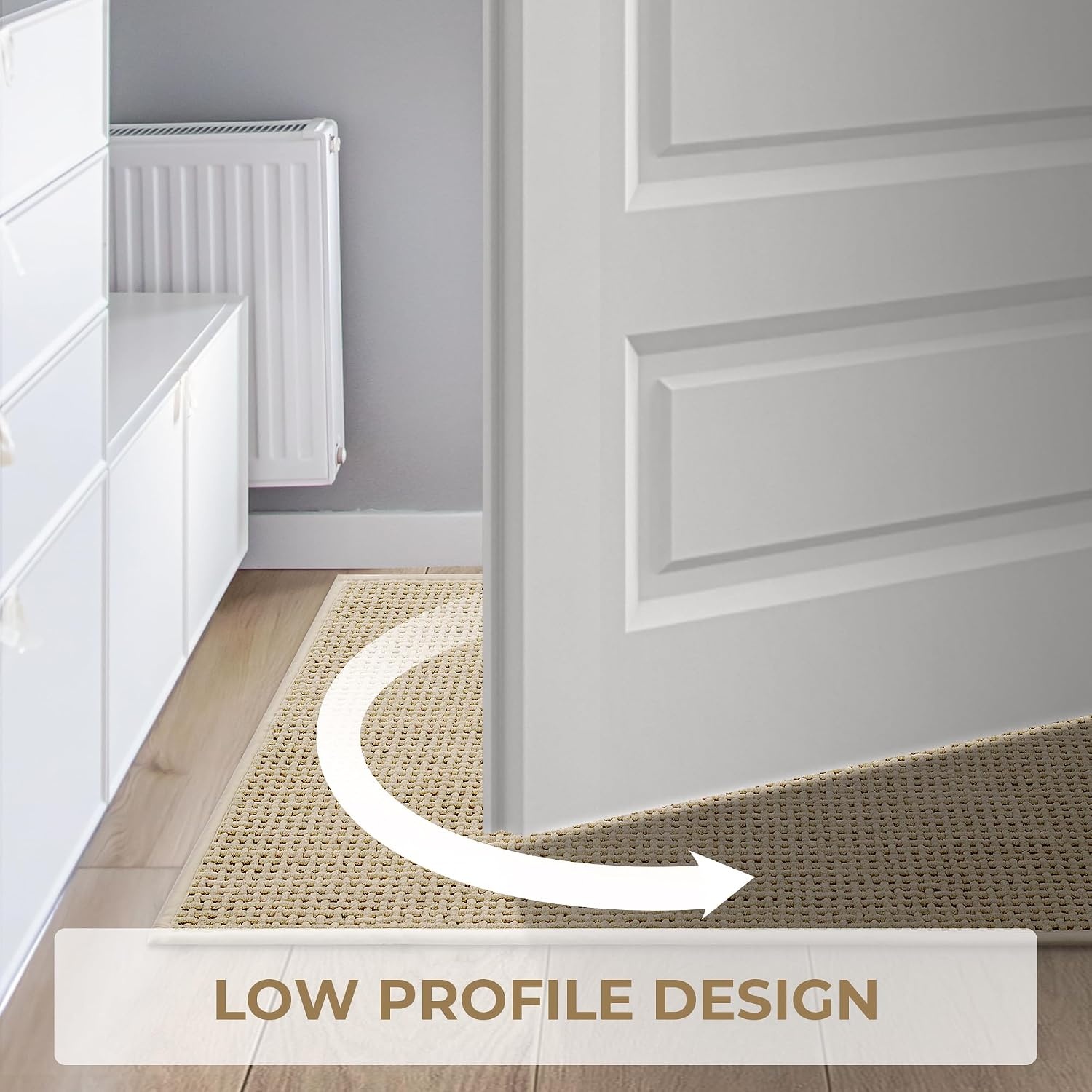 image:imageGRANNY SAYS Beige Bathroom Rugs Absorbent Bath Mats for Bathroom 24 x 16 Soft Chenille Bathroom Mat Small Bath Rugs Non Slip Washable Quick Dry Thin Rug for Tub and ShowerBeige