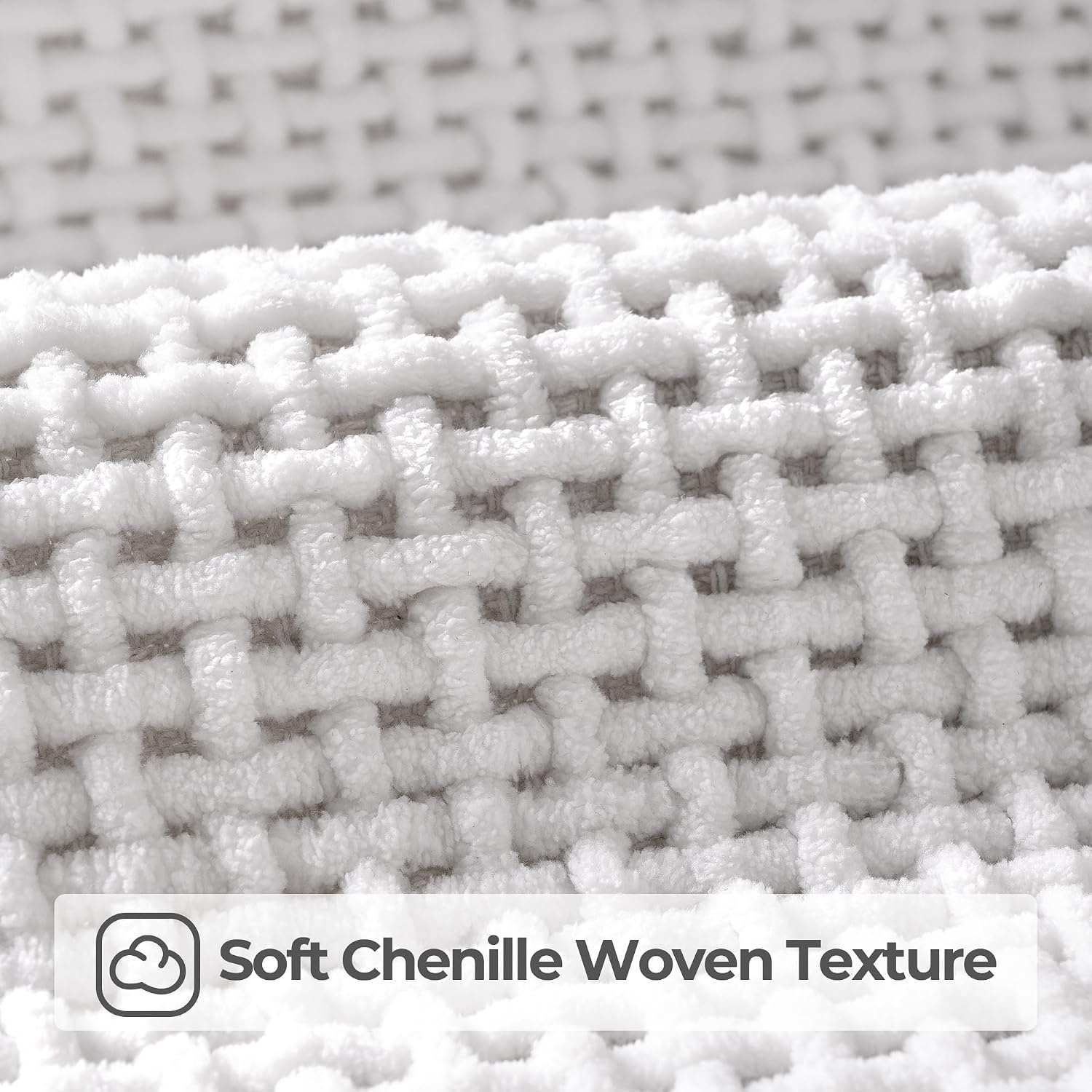 image:imageGRANNY SAYS Beige Bathroom Rugs Absorbent Bath Mats for Bathroom 24 x 16 Soft Chenille Bathroom Mat Small Bath Rugs Non Slip Washable Quick Dry Thin Rug for Tub and ShowerWhite