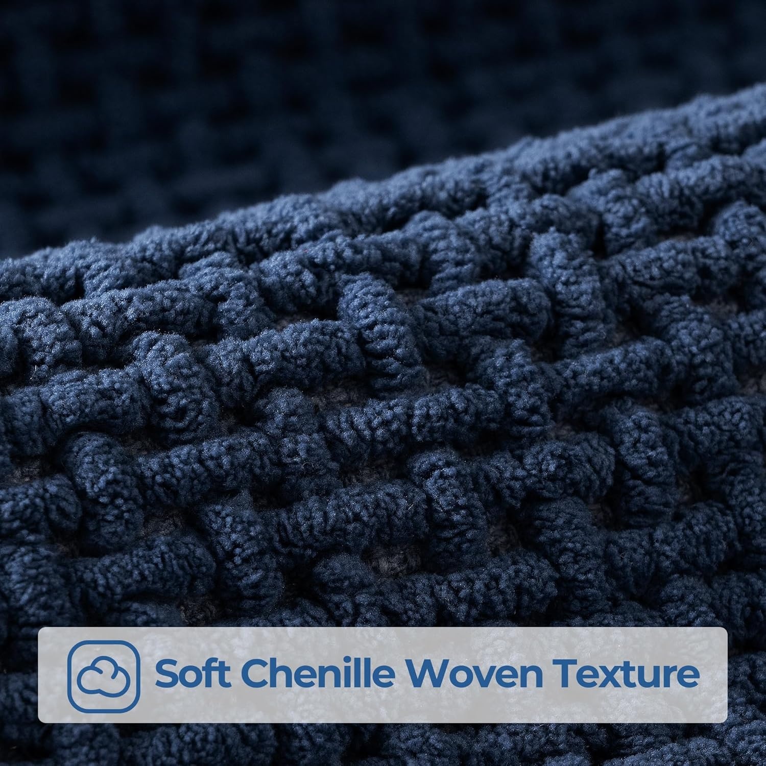 image:imageGRANNY SAYS Beige Bathroom Rugs Absorbent Bath Mats for Bathroom 24 x 16 Soft Chenille Bathroom Mat Small Bath Rugs Non Slip Washable Quick Dry Thin Rug for Tub and ShowerBlue