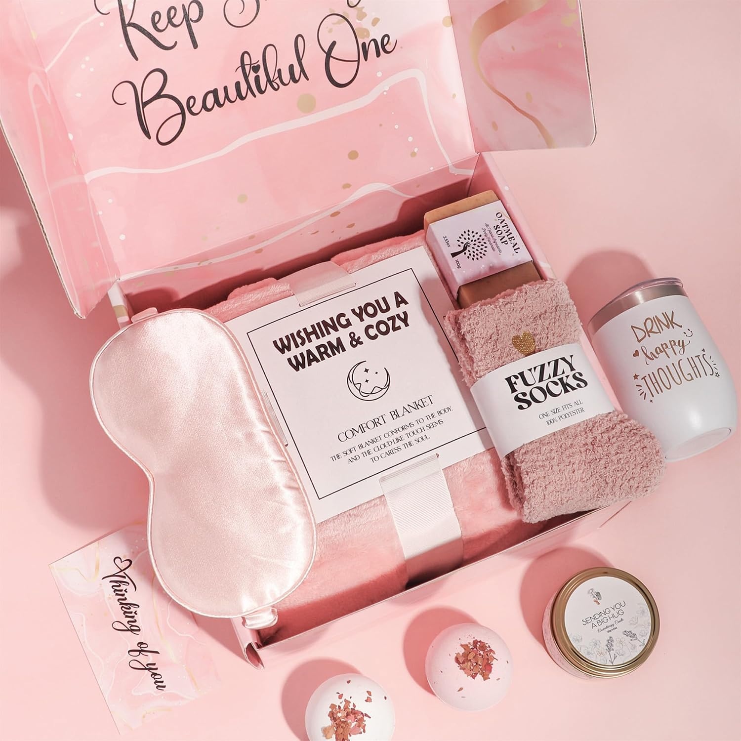 image:imageGRANNY SAYS Birthday Gift for Mom Spa Gifts Set Self Care Gifts with Luxury Flannel Blanket Gift Baskets for Women Get Well Gifts After Surgery for Mother Friends Wife Sister