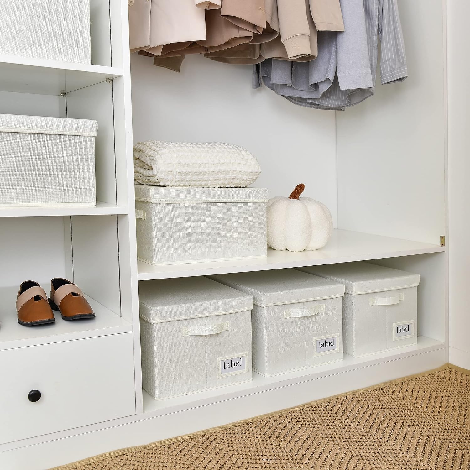 image:imageGRANNY SAYS Bundle of 1Pack Extra Large Storage Boxes amp 3Pack Rectangle Storage Bins with Lids