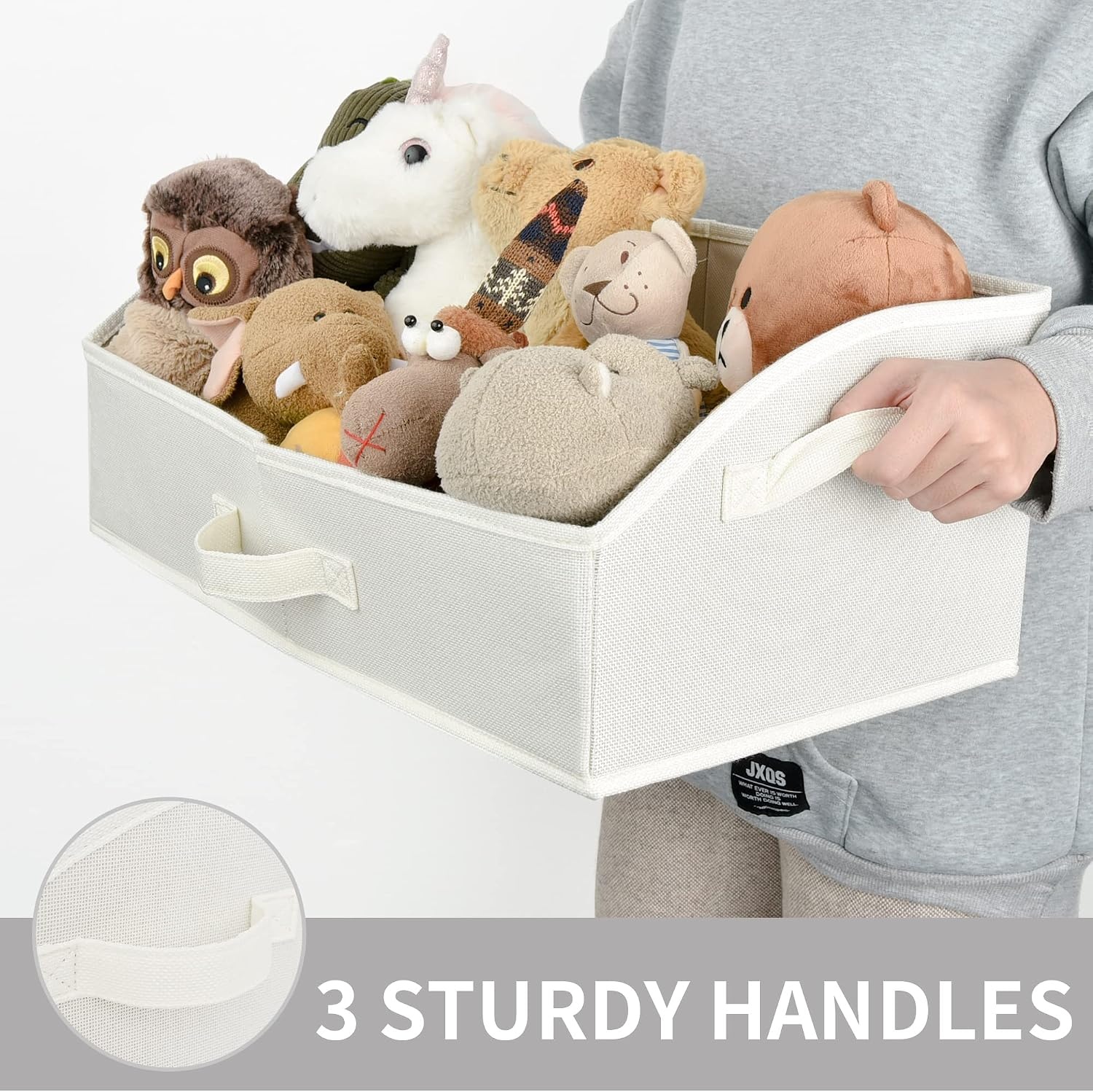 image:imageGRANNY SAYS Bundle of 1Pack Hanging Organizer amp 3Pack Trapezoid Storage Bins for Wardrobe