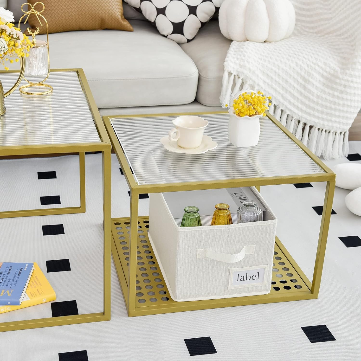 image:imageGRANNY SAYS Bundle of 1Pack Jumbo Clothes Storage Bins amp 3Pack Rectangle Storage Bins for Organizing