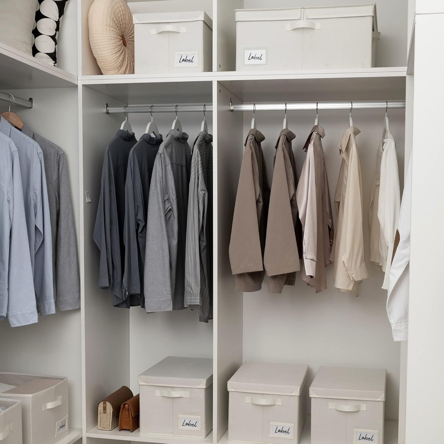 image:imageGRANNY SAYS Bundle of 1Pack Jumbo Clothes Storage Bins amp 3Pack Rectangle Storage Bins for Organizing