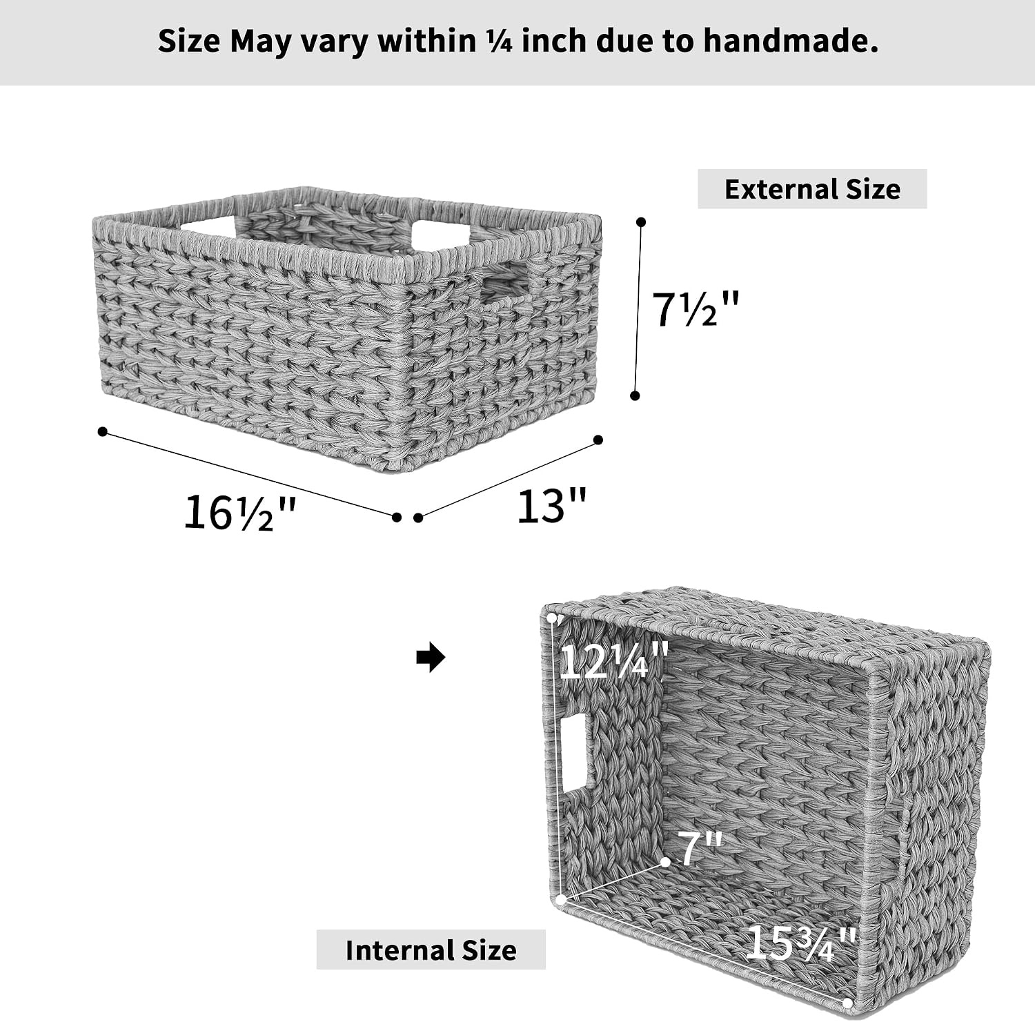 image:imageGRANNY SAYS Bundle of 1Pack Large Wicker Basket For Storage amp 1Pack Bike Baskets For Adult Bikes