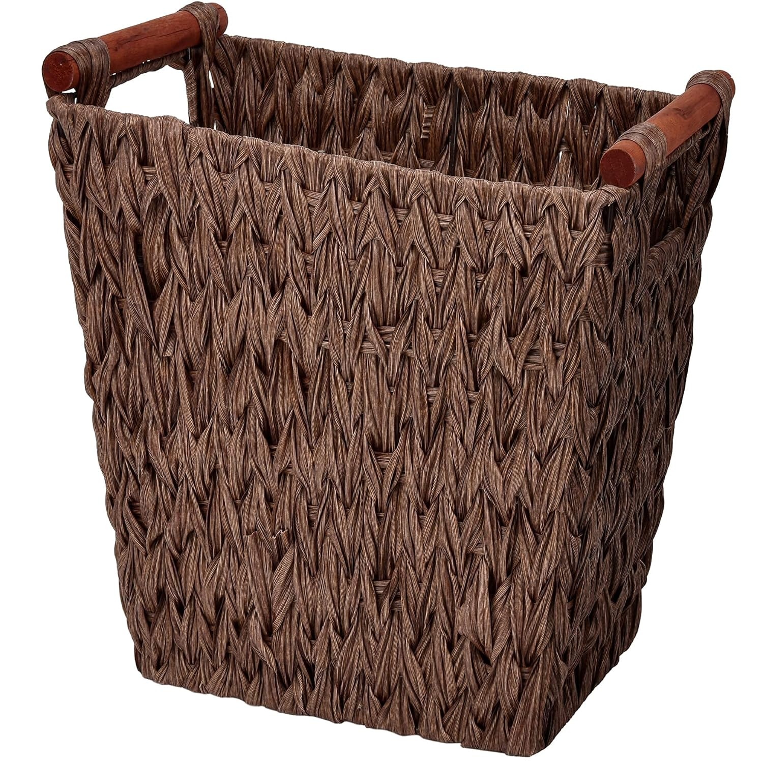 image:imageGRANNY SAYS Bundle of 1Pack Wicker Wastebasket amp 3Pack Wicker Storage Baskets