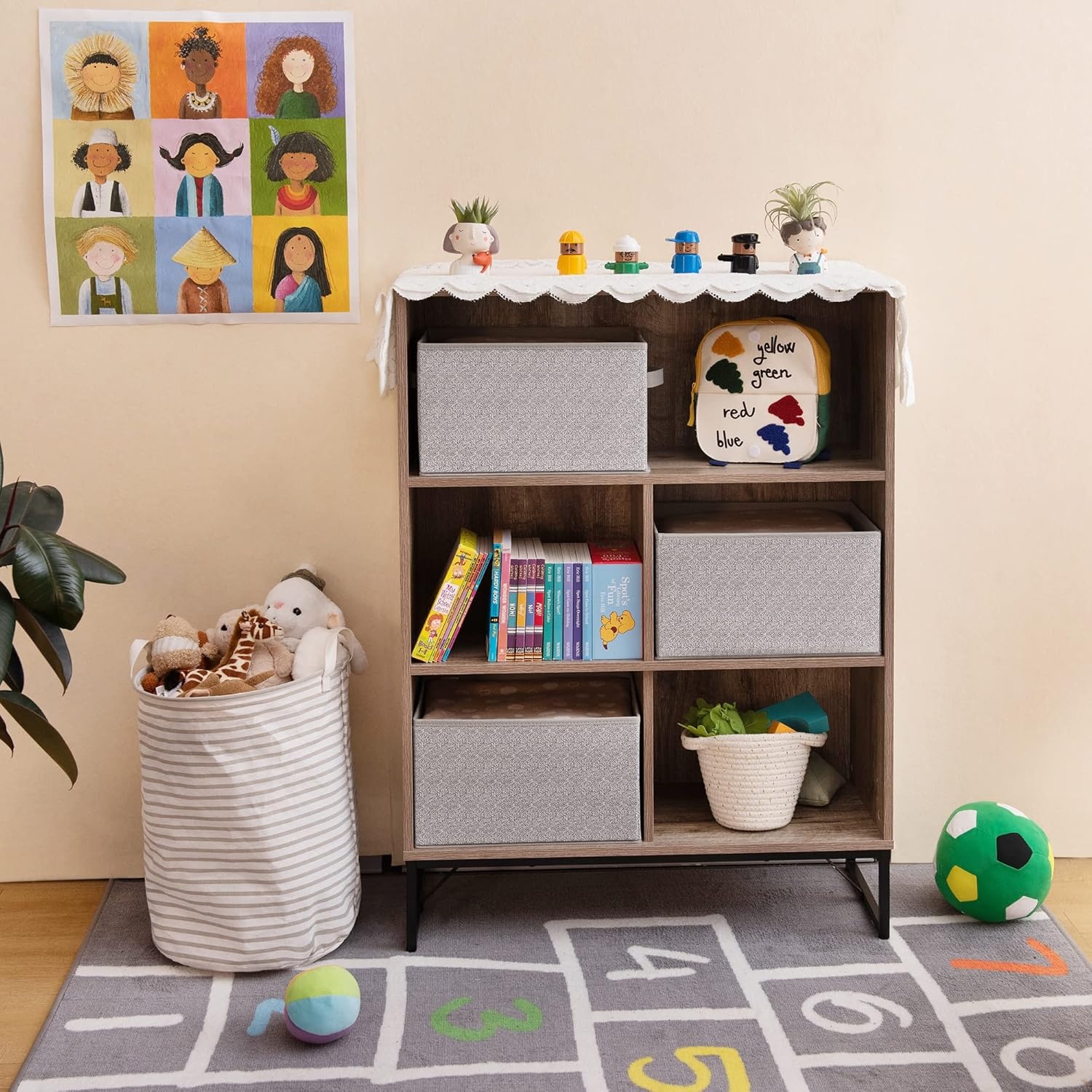 image:imageGRANNY SAYS Bundle of 2 Sets Trapezoid Storage Bins for Organizing amp 1 Set Rectangle Lidless Storage Bins