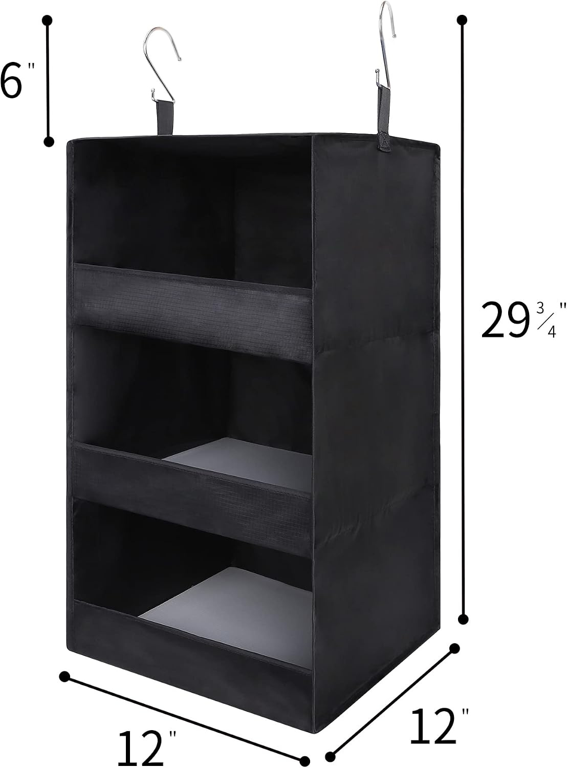 image:imageGRANNY SAYS Bundle of 2Pack Hanging Organizer amp 3Pack Trapezoid Storage Bins for Organizing