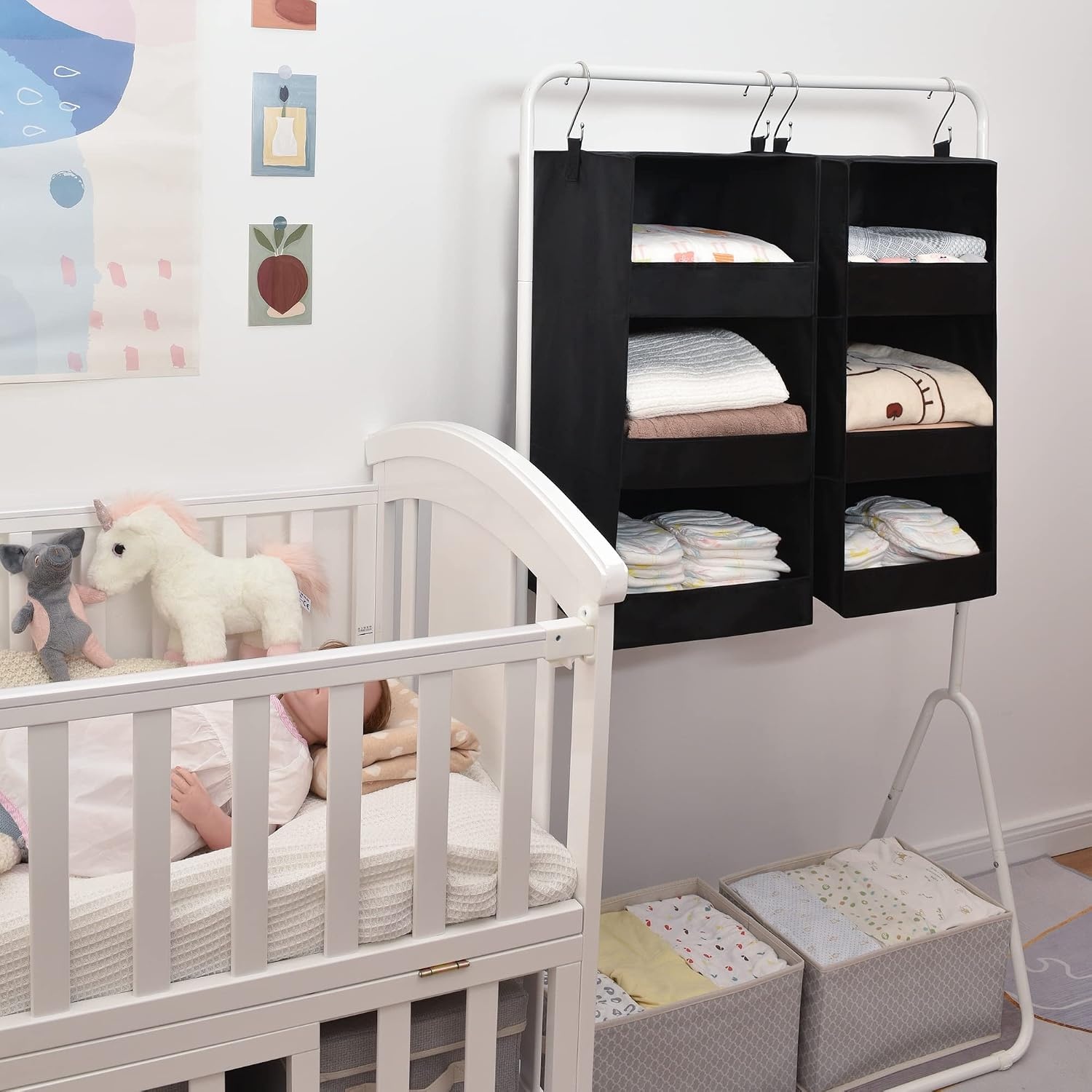 image:imageGRANNY SAYS Bundle of 2Pack Hanging Organizer amp 3Pack Trapezoid Storage Bins for Organizing