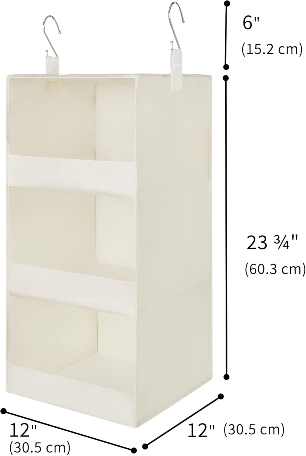 image:imageGRANNY SAYS Bundle of 2Pack Storage Baskets with Lids Large amp 1Pack Hanging Closet Organizer