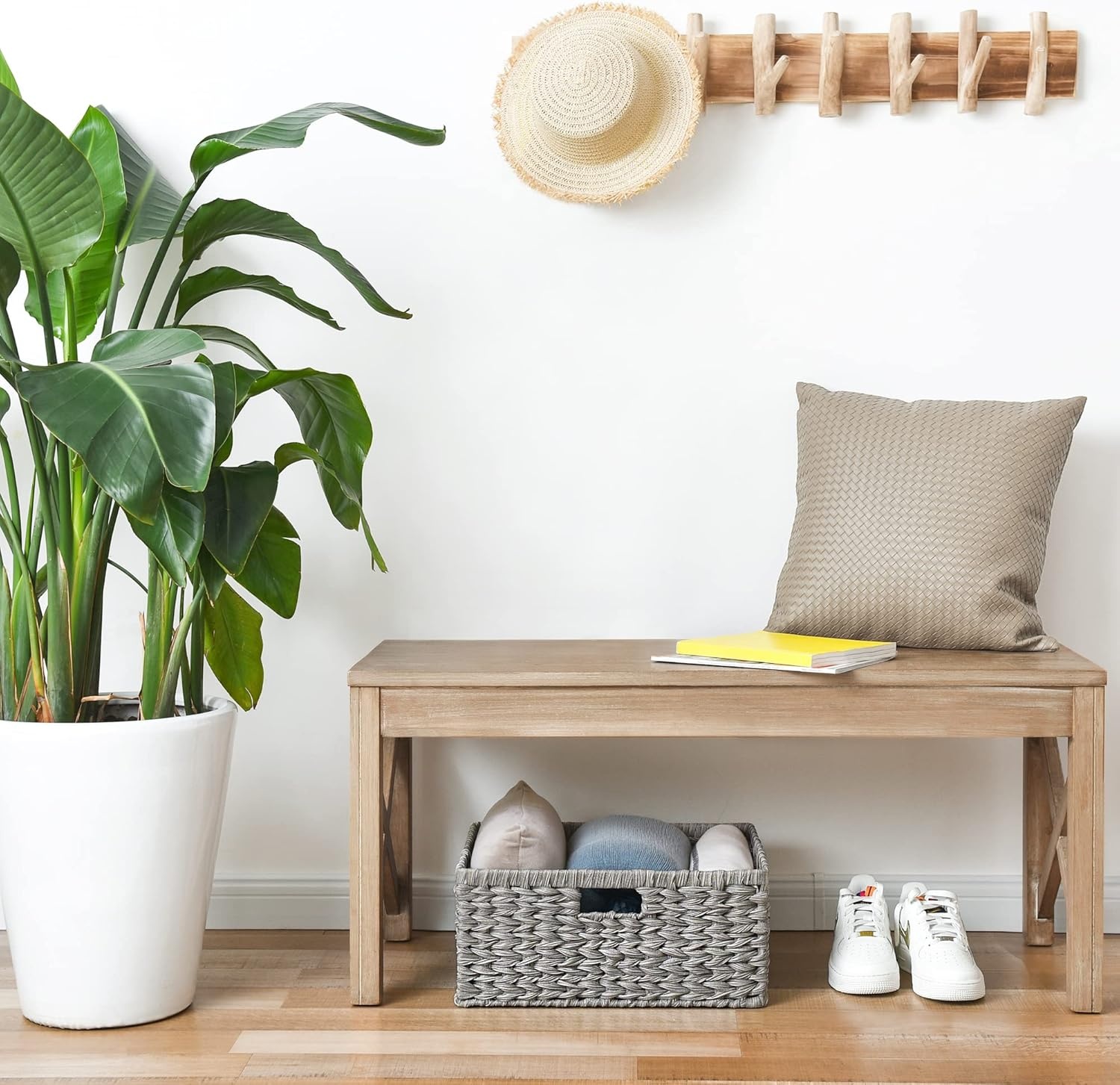 image:imageGRANNY SAYS Bundle of 2Pack Wicker Baskets amp 1Pack Extra Large Wicker Shelf Baskets