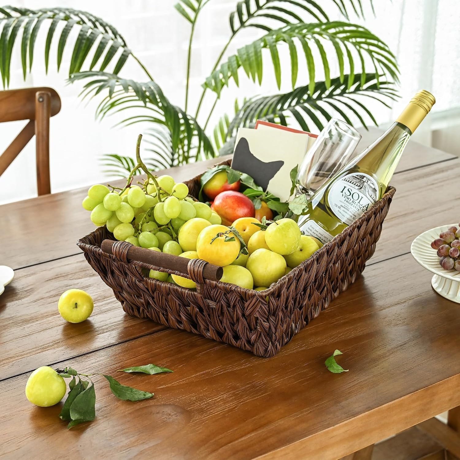 image:imageGRANNY SAYS Bundle of 2Pack Wicker Baskets amp 3Pack Wicker Storage Baskets