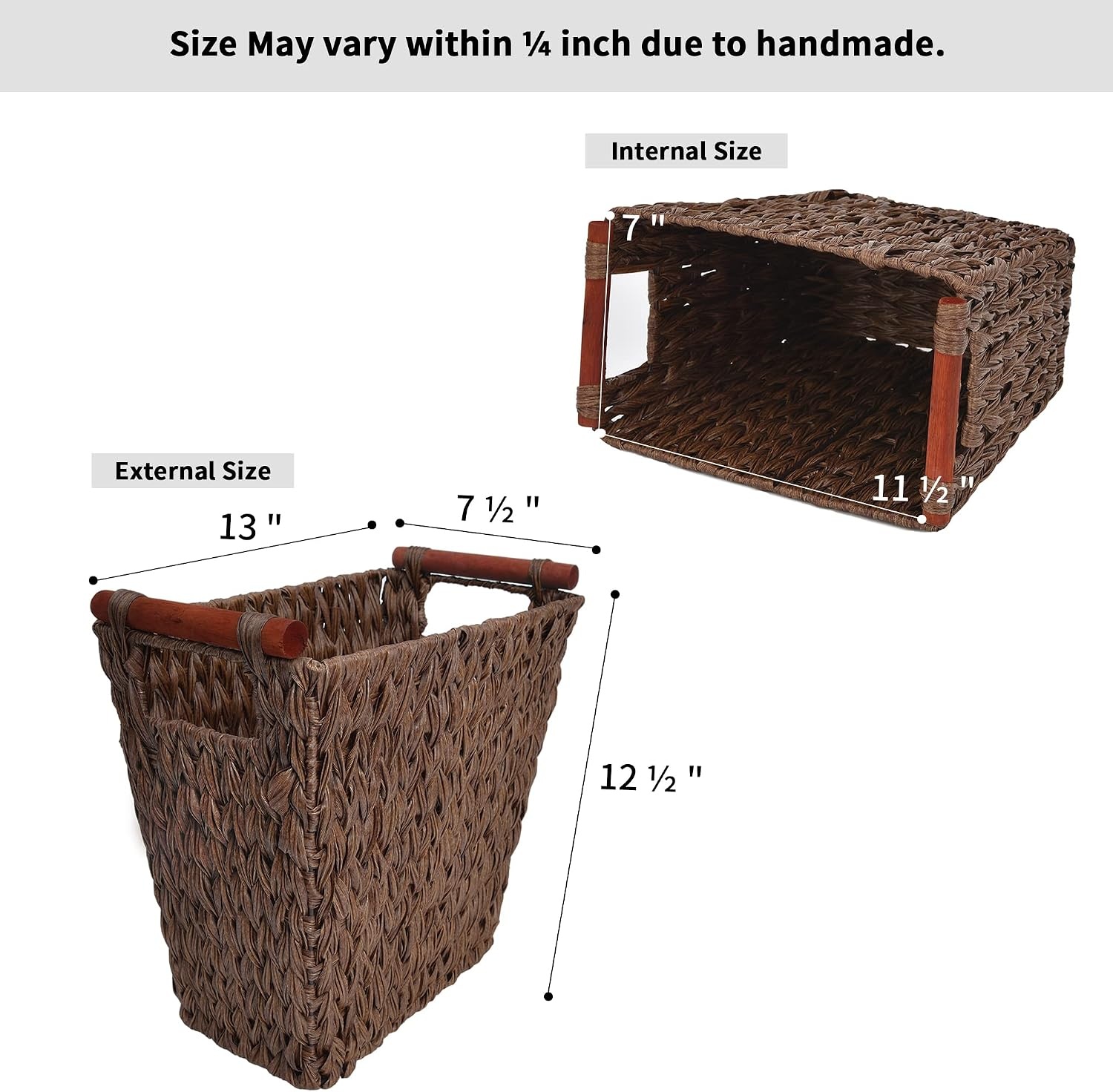 image:imageGRANNY SAYS Bundle of 2Pack Wicker Baskets for Bathroom amp 1Pack Wicker Bathroom Wastebaskets