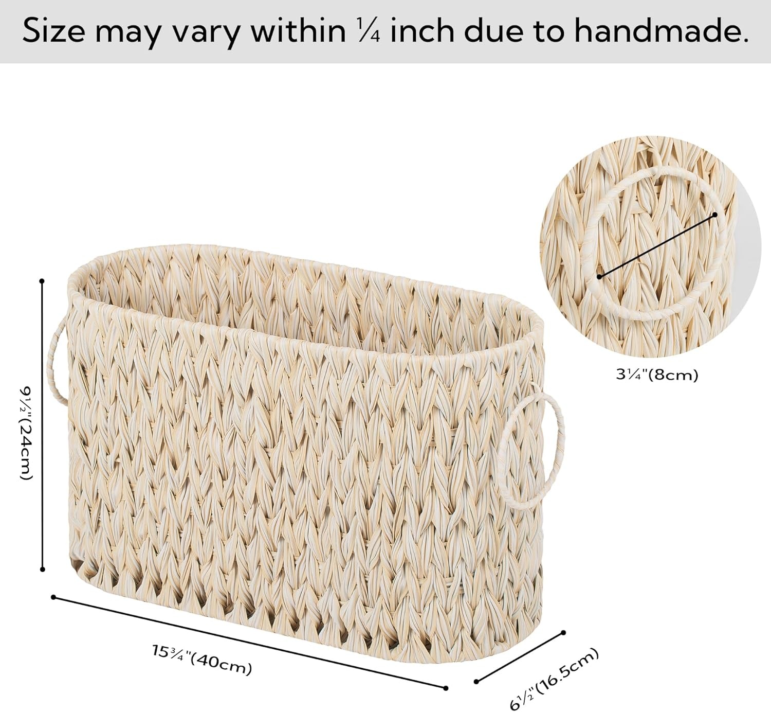 image:imageGRANNY SAYS Bundle of 2Pack Wicker Storage Basket for Organizing amp 1Pack Toilet Paper Storage Basket