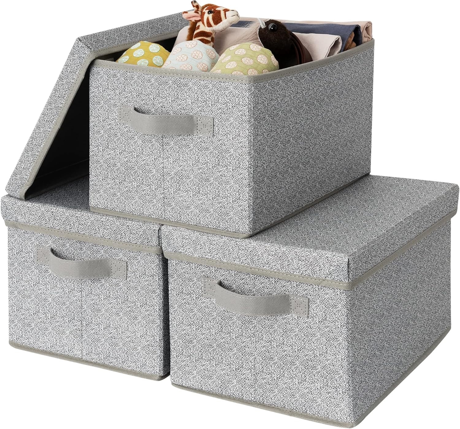 image:imageGRANNY SAYS Bundle of 3 Sets Storage Bins for Closet Shelves
