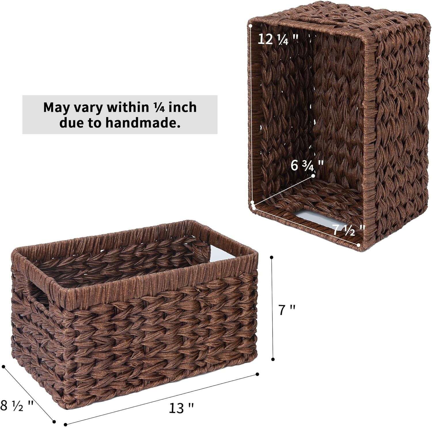 image:imageGRANNY SAYS Bundle of 3 Sets Wicker Baskets for Storage