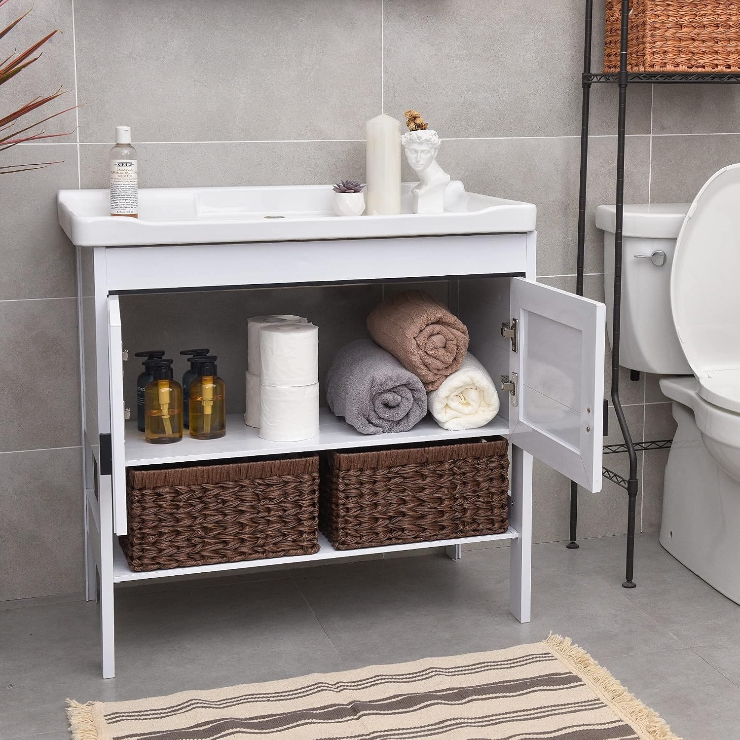 image:imageGRANNY SAYS Bundle of 3 Sets Wicker Baskets for Storage