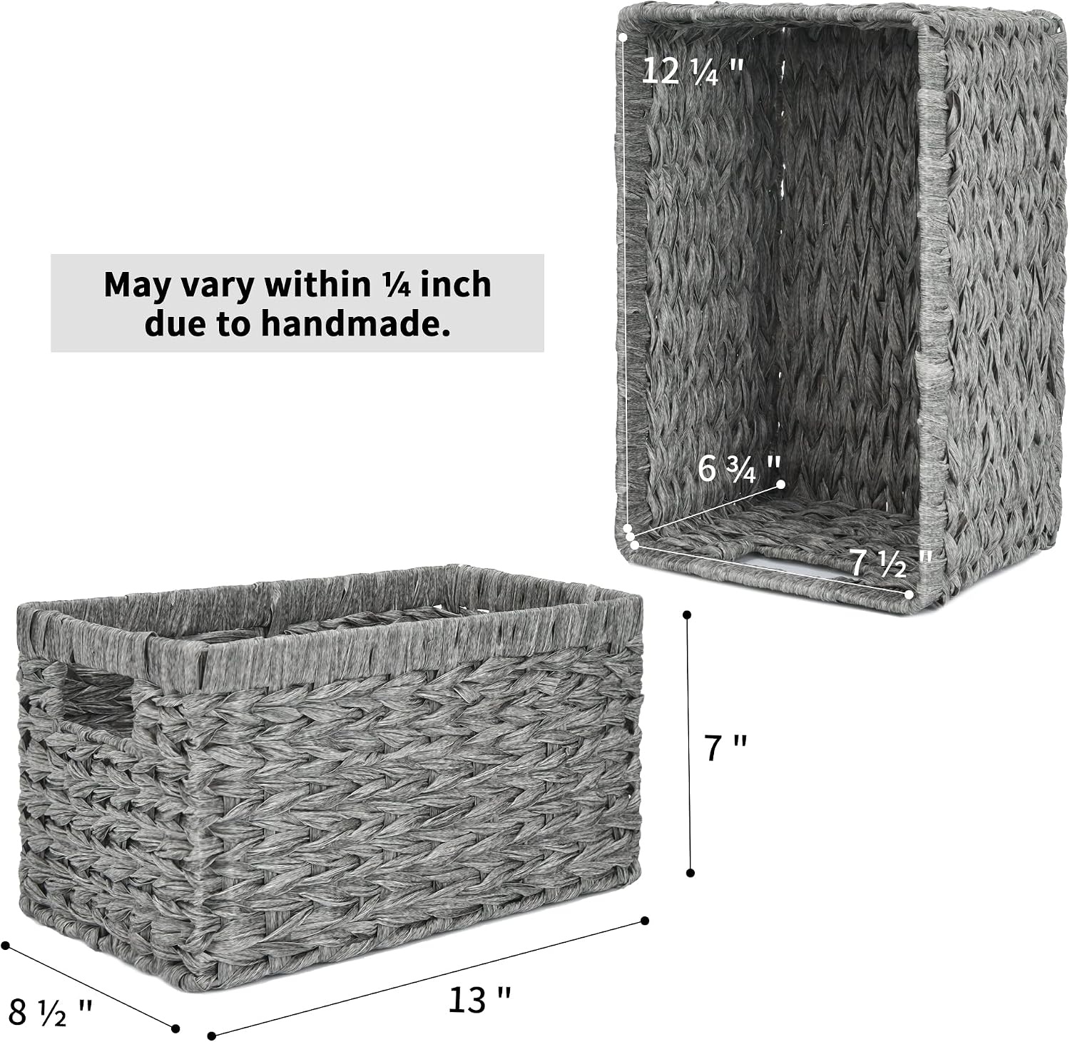 image:imageGRANNY SAYS Bundle of 3 Sets Wicker Storage Baskets for Organizing Pantry