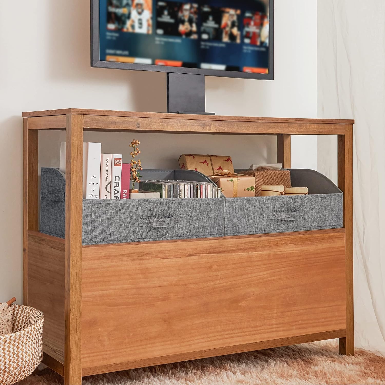 image:imageGRANNY SAYS Bundle of 3Pack Closet Organizer Baskets amp 3Pack Linen Closet Organizers and Storage Baskets