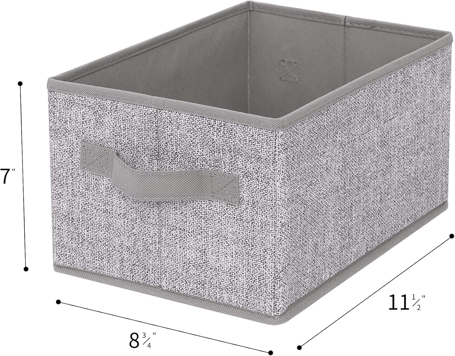 image:imageGRANNY SAYS Bundle of 3Pack Fabric Storage Bins amp 3Pack Rectangle Lidless Storage Bins