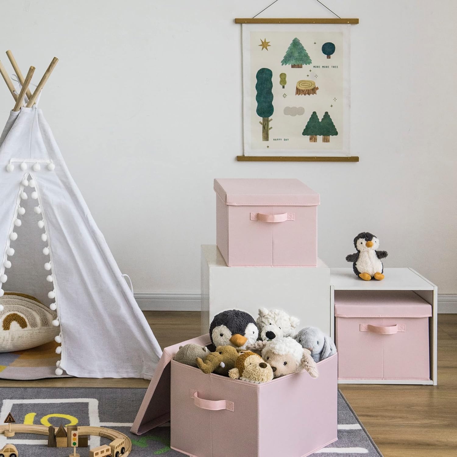 image:imageGRANNY SAYS Bundle of 3Pack Lidded Closet Storage Bins amp 3Pack Organization and Storage Bins