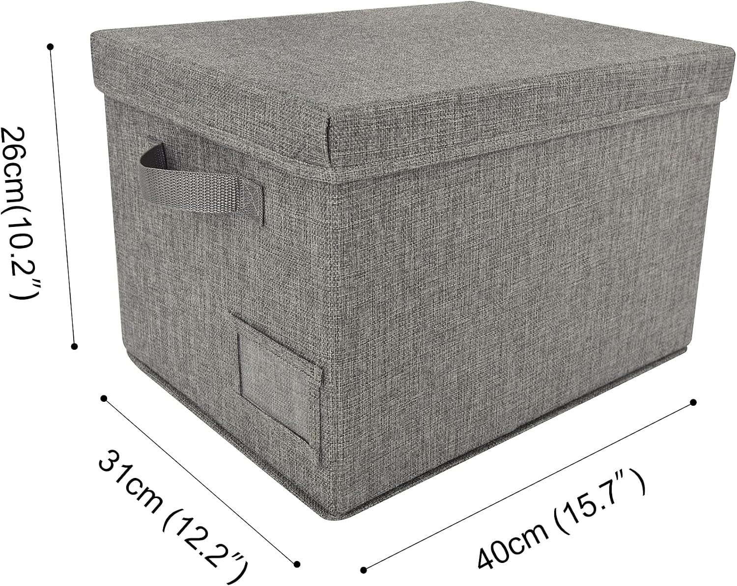image:imageGRANNY SAYS Bundle of 3Pack Lidded Closet Storage Bins amp 3Pack Rectangle Storage Bins with Lids