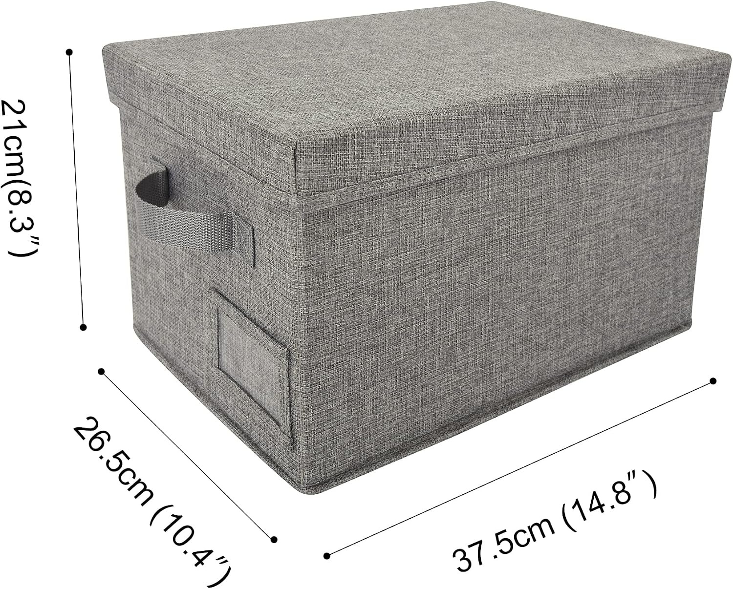 image:imageGRANNY SAYS Bundle of 3Pack Lidded Closet Storage Bins amp 3Pack Rectangle Storage Bins with Lids