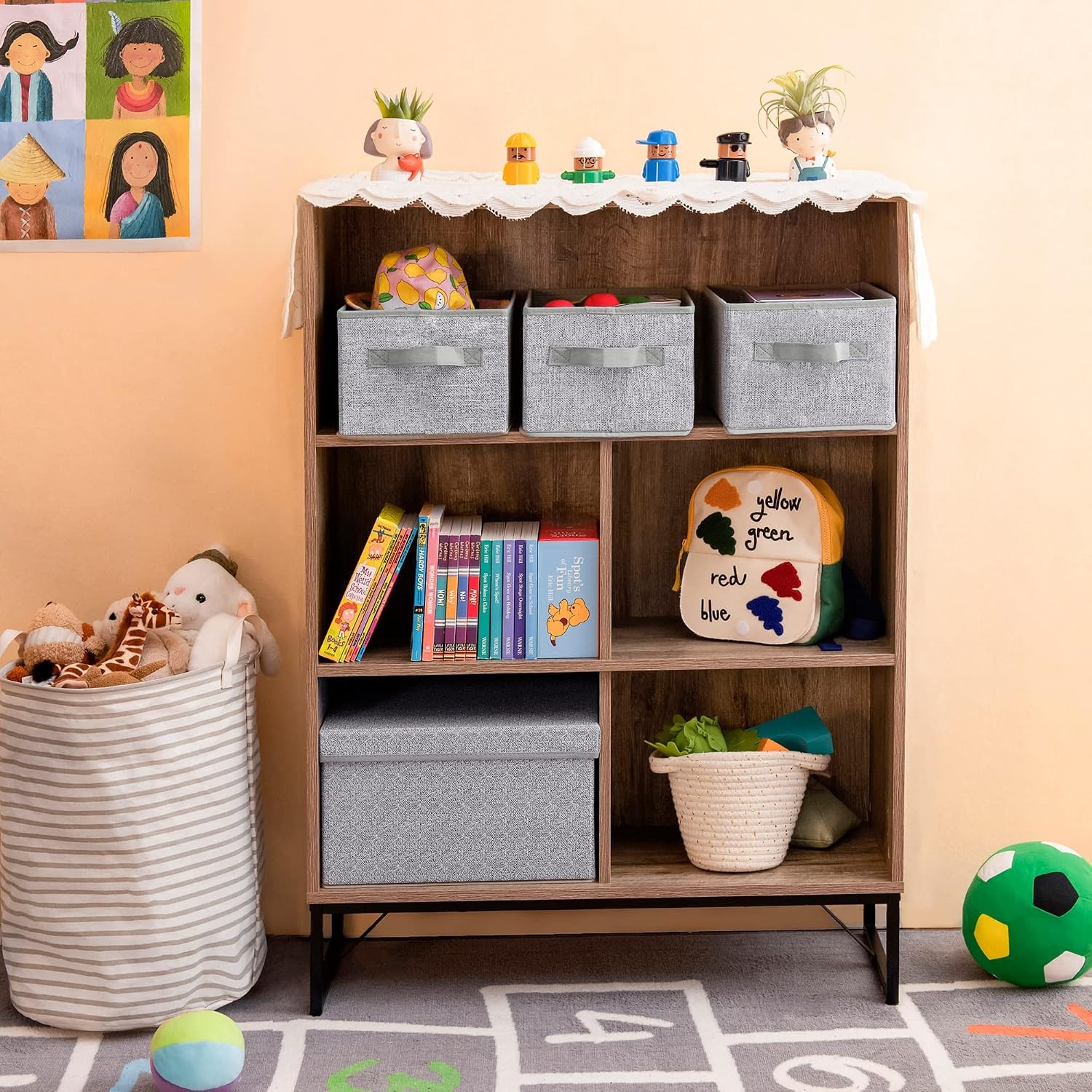 image:imageGRANNY SAYS Bundle of 3Pack Rectangle Storage Bins amp 1Pack Hanging Closet Organizer