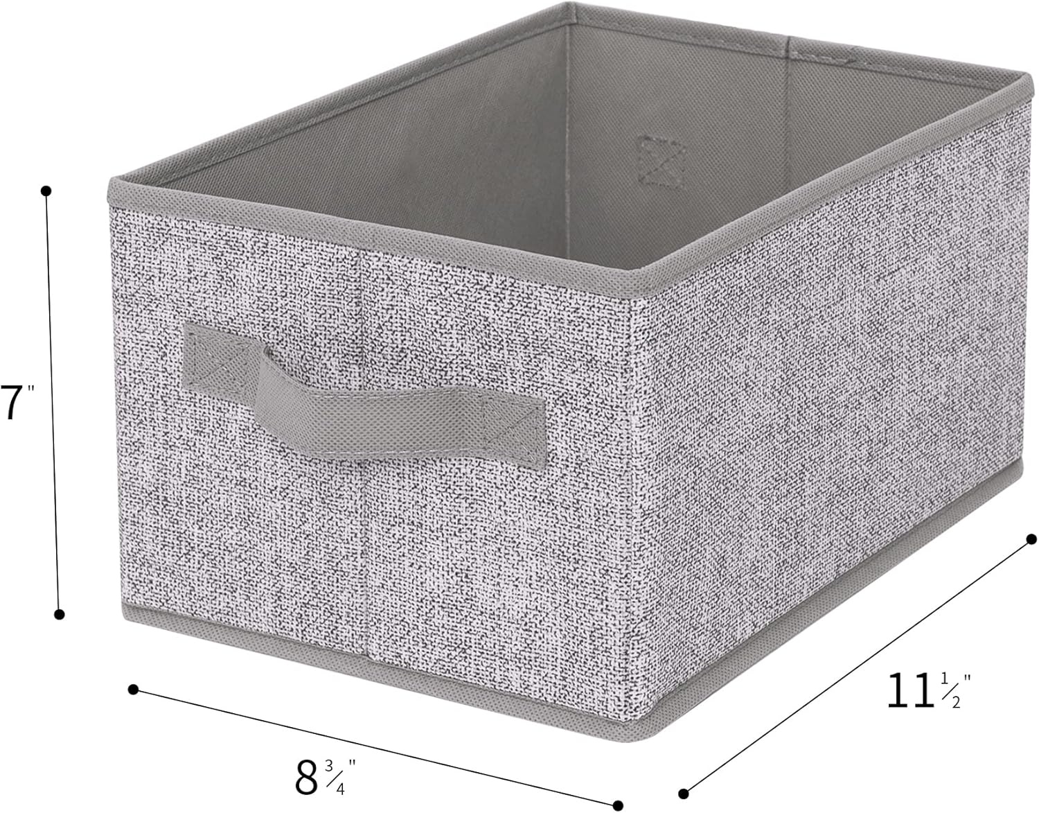 image:imageGRANNY SAYS Bundle of 3Pack Trapezoid Closet Storage Bins amp 3Pack Rectangle Lidless Storage Bins