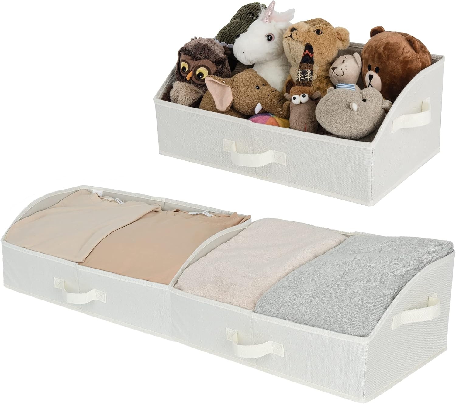 image:imageGRANNY SAYS Bundle of 3Pack Wardrobe Storage Bins amp 3Pack Trapezoid Storage Bins for Closet Shelves