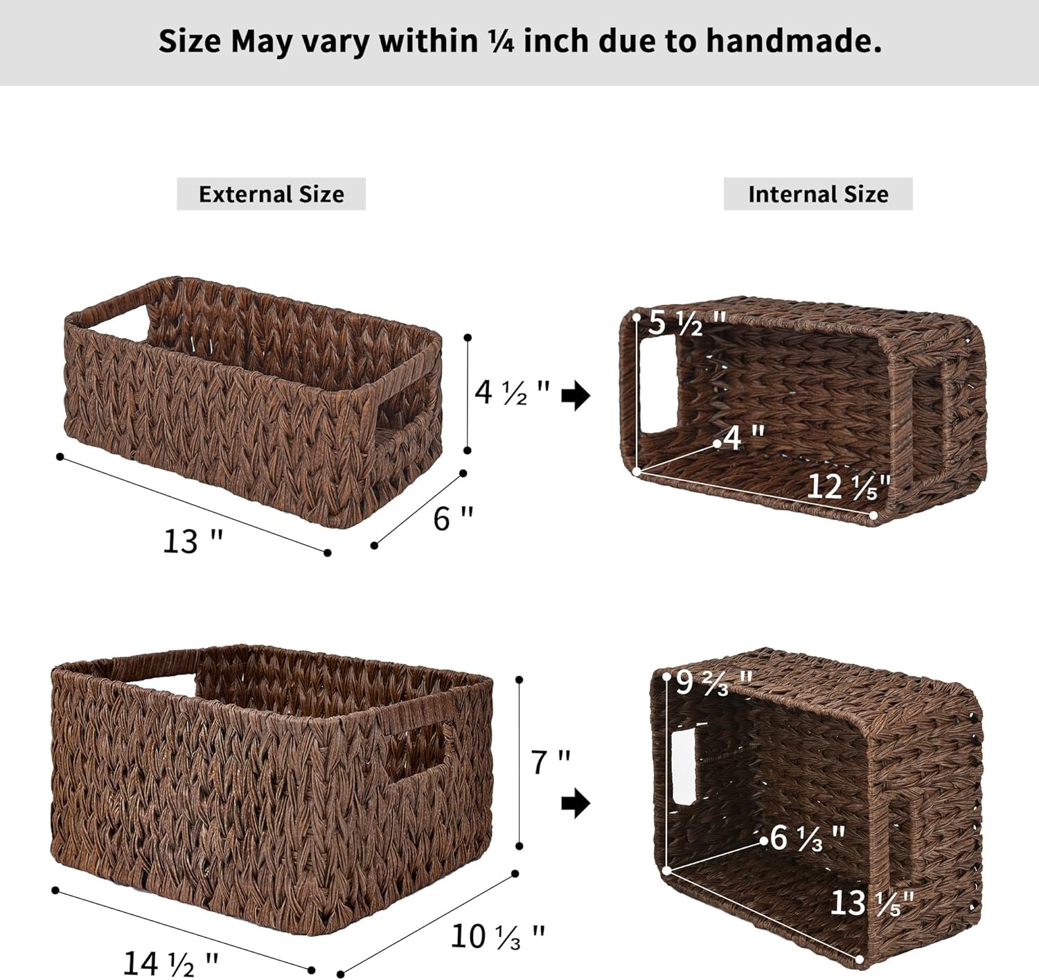 image:imageGRANNY SAYS Bundle of 3Pack Wicker Baskets amp 3Pack Wicker Storage Baskets