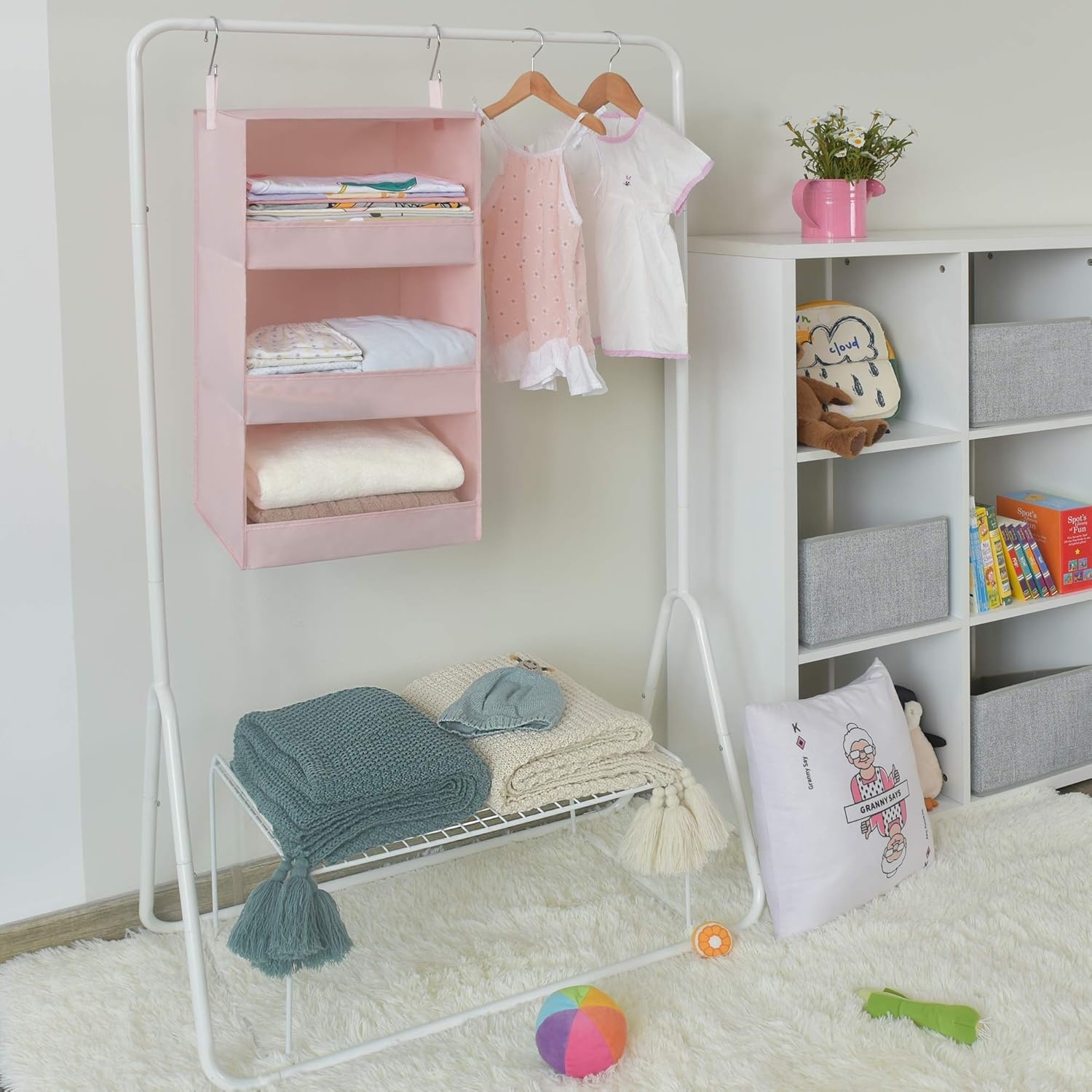 image:imageGRANNY SAYS Bundle of 6Pack Cube Storage Bins amp 1Pack Hanging Organizer