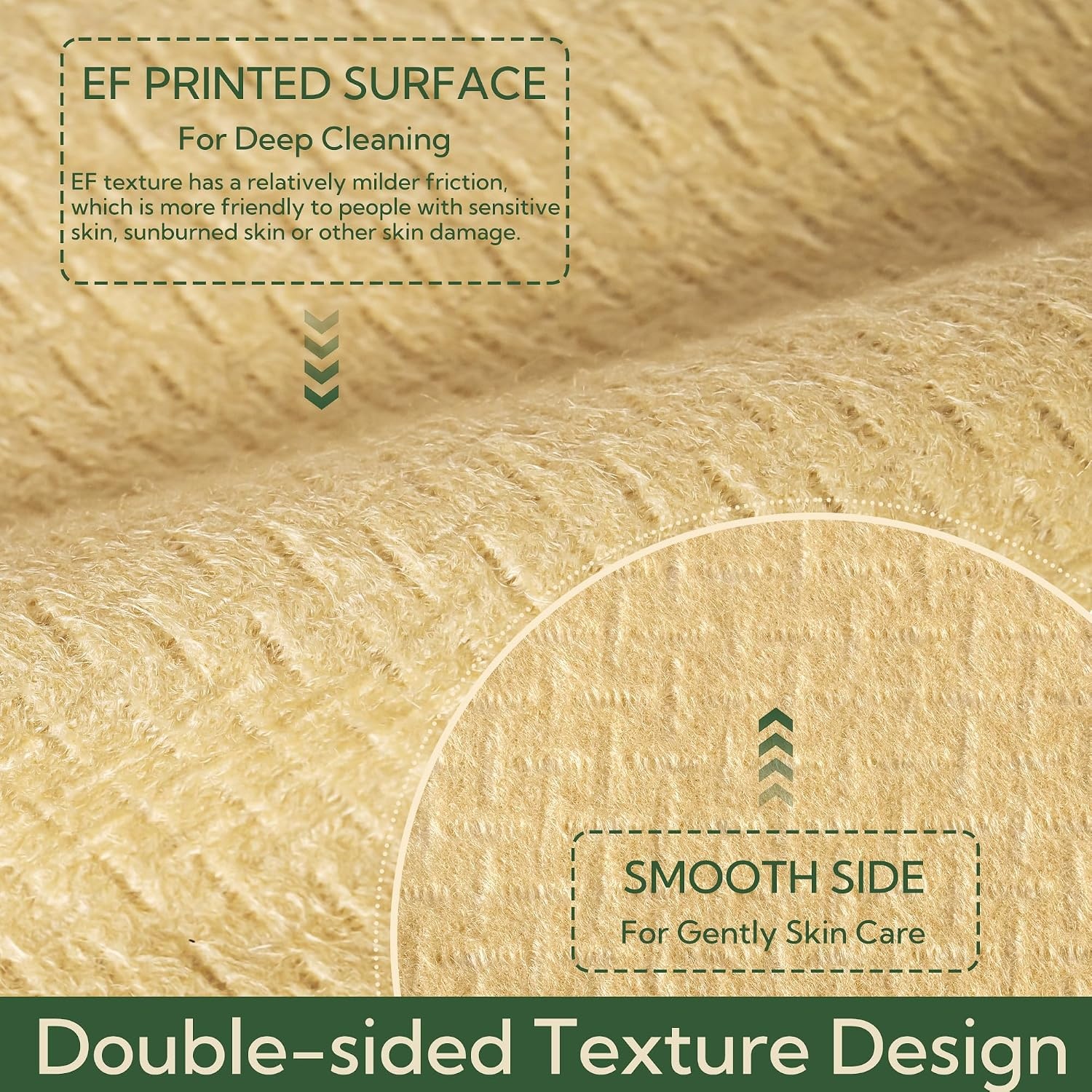 image:imageGRANNY SAYS Disposable Face Towels Bamboo Viscose Face Towelettes Disposable Biobased Face Towel Makeup Removing Wipes Super Soft for Sensitive Skin 8x10 50 Count1 Box